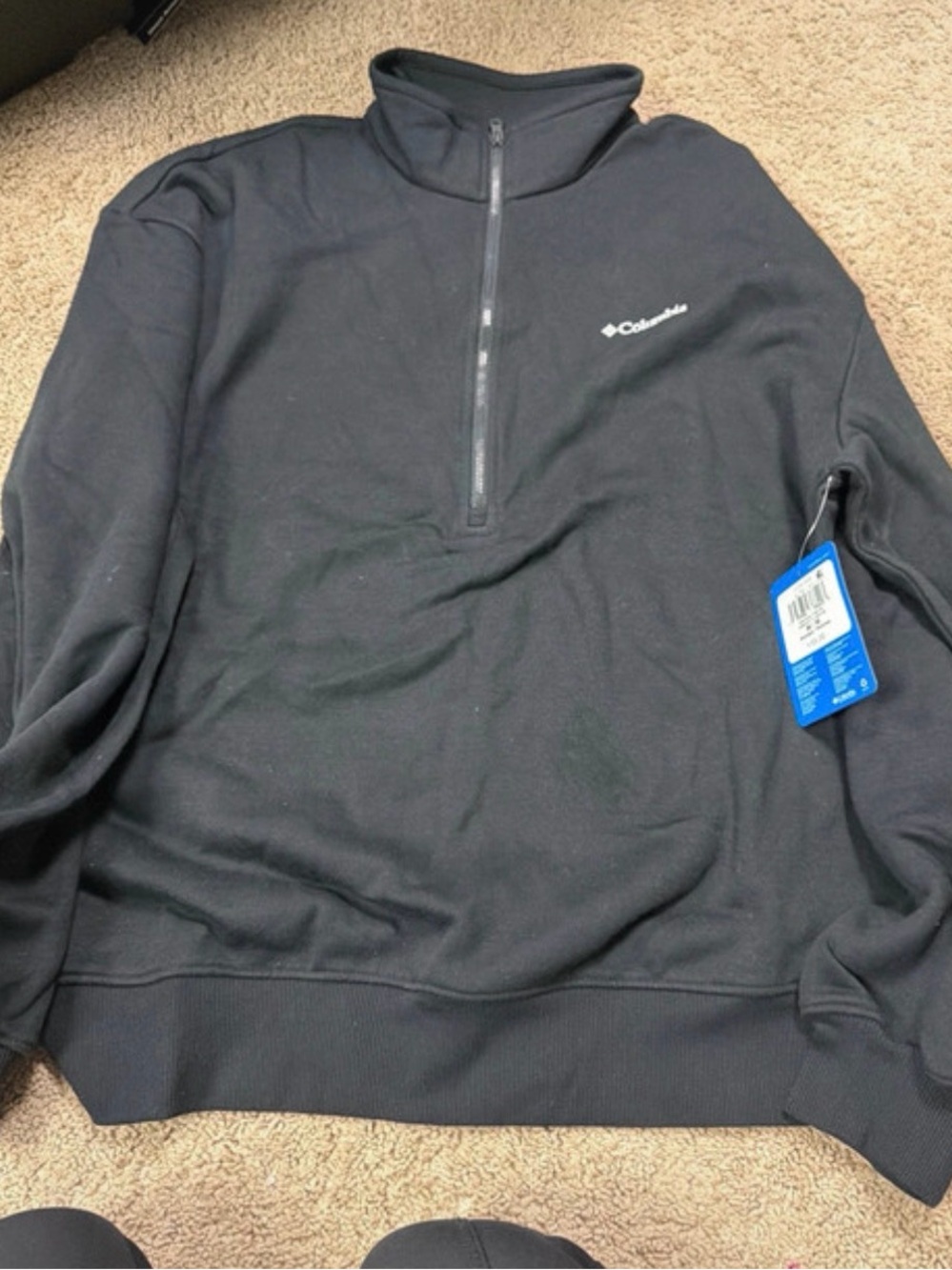Columbia Men’s Black Half-Zip Fleece Pullover